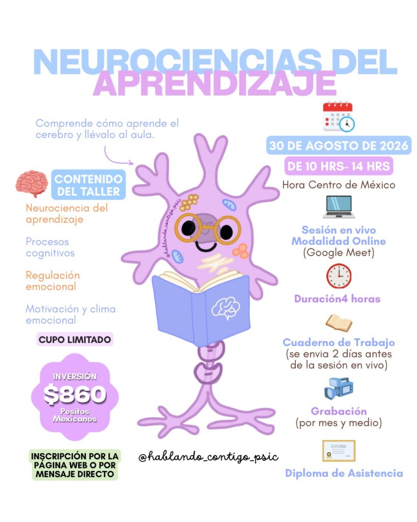 🧠✨ TALLER ONLINE: NEUROCIENCIA DEL APRENDIZAJE ✨🧠