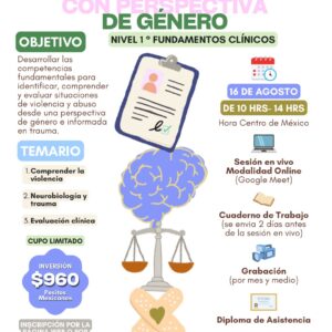 Taller Online: Psicoterapia con Perspectiva de Género | Nivel I