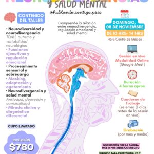 🧠✨ TALLER ONLINE: NEURODIVERGENCIAS Y SALUD MENTAL ✨🧠