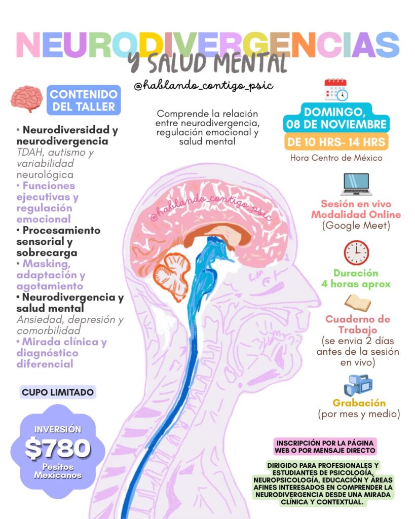 🧠✨ TALLER ONLINE: NEURODIVERGENCIAS Y SALUD MENTAL ✨🧠
